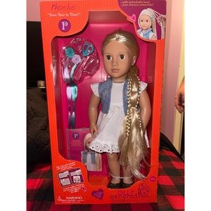 Our generation doll w/ hair chair/accessories